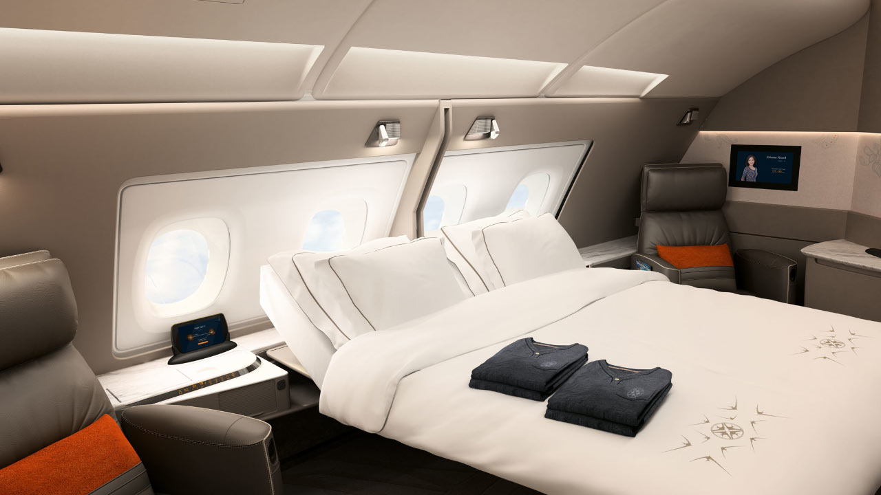 Спальное место в самолете